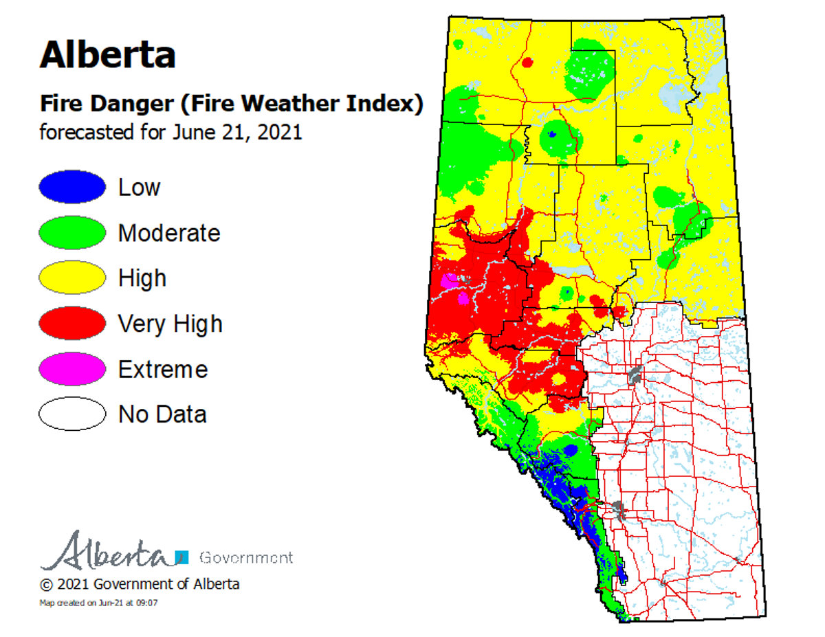 June 21 2021 wildfire danger
