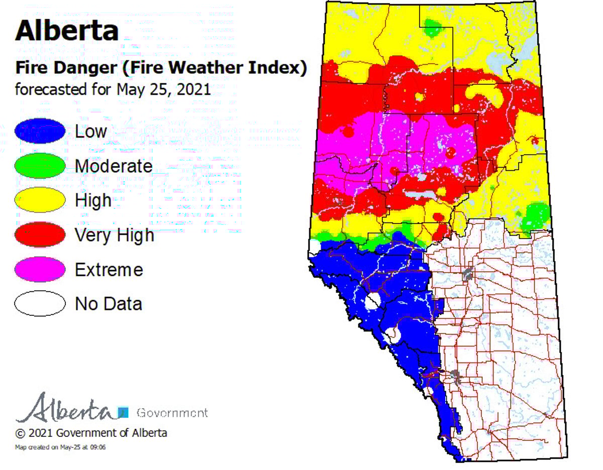 may 25 wildfire danger